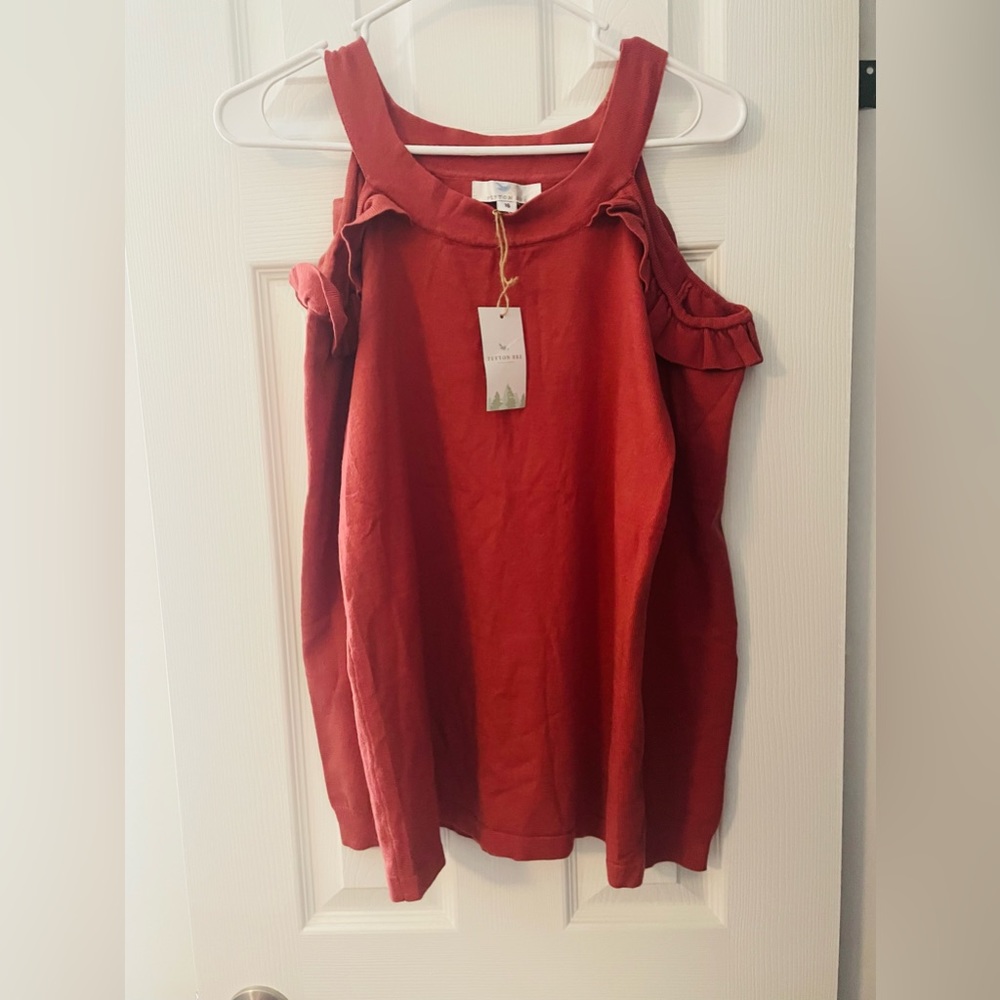 Peyton Bre Cold Shoulder Top Girls 16 NWT